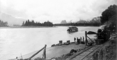 portage railroad below cascades.